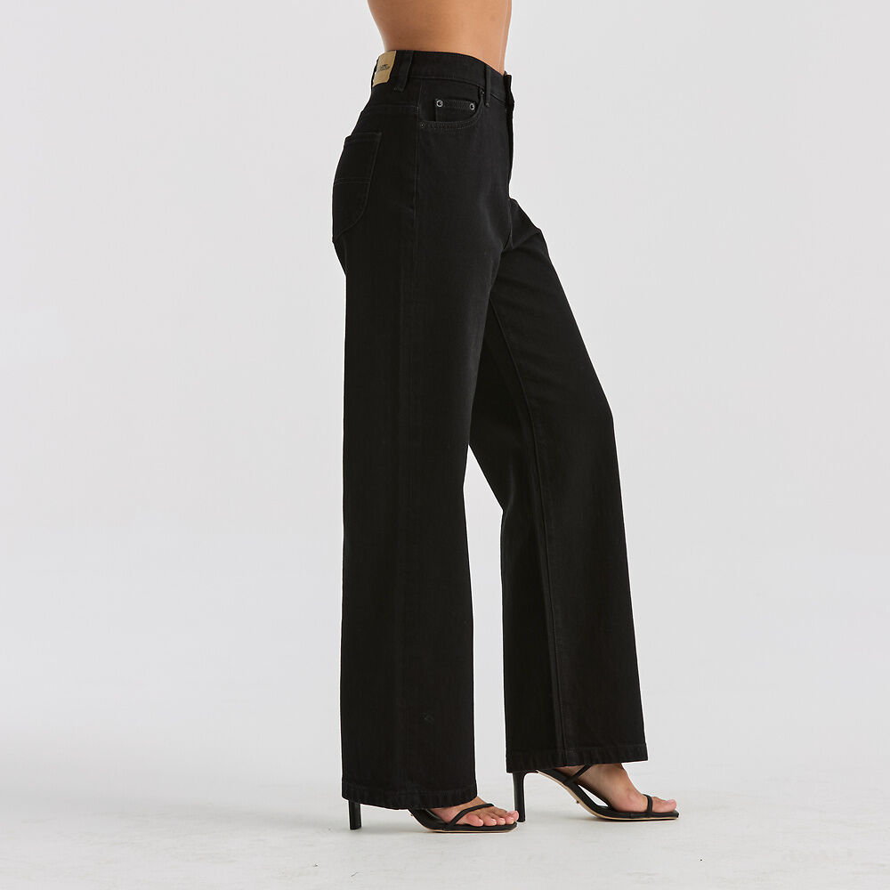 Riders By Lee Hi Wide Jean - Washed Black