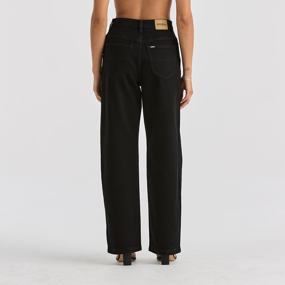 Riders By Lee Hi Wide Jean - Washed Black