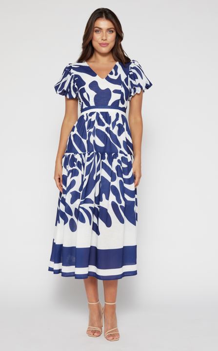 Missome Midi Dress - Navy