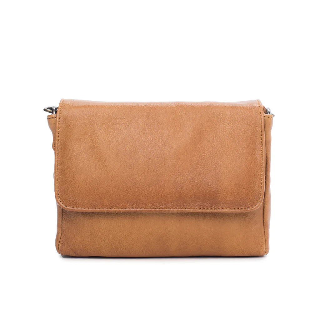 Dusky Robin Leather Sara Bag - Tan