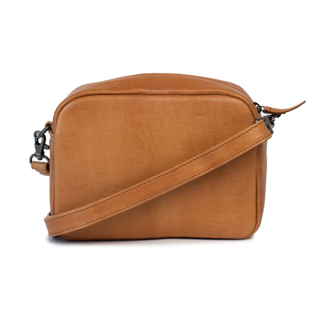 Dusky Robin Leather Head In The Clouds Bag - Navy