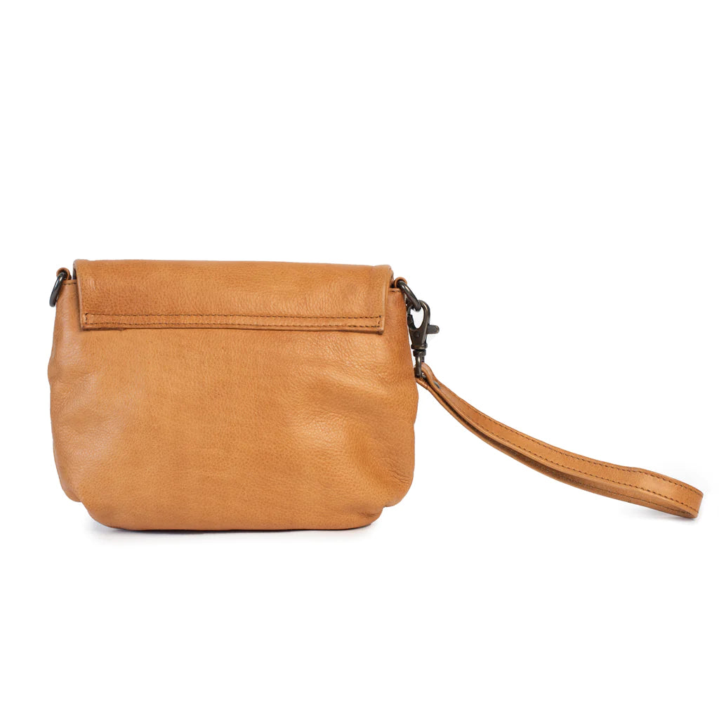Dusky Robin Leather Zoe Bag/Clutch - Black