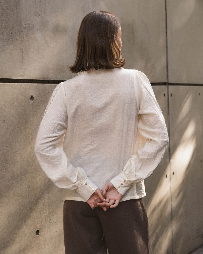 Bastar Trim Detail Blouse - White
