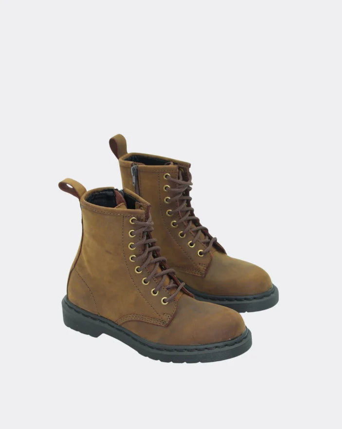 Human Porto Boot - Chocolate Crazy Horse