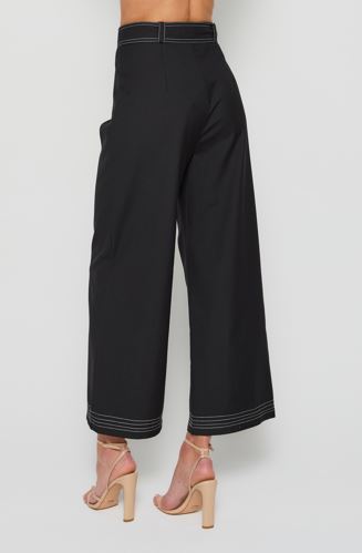 Load image into Gallery viewer, Caston Belted Pants - Black

