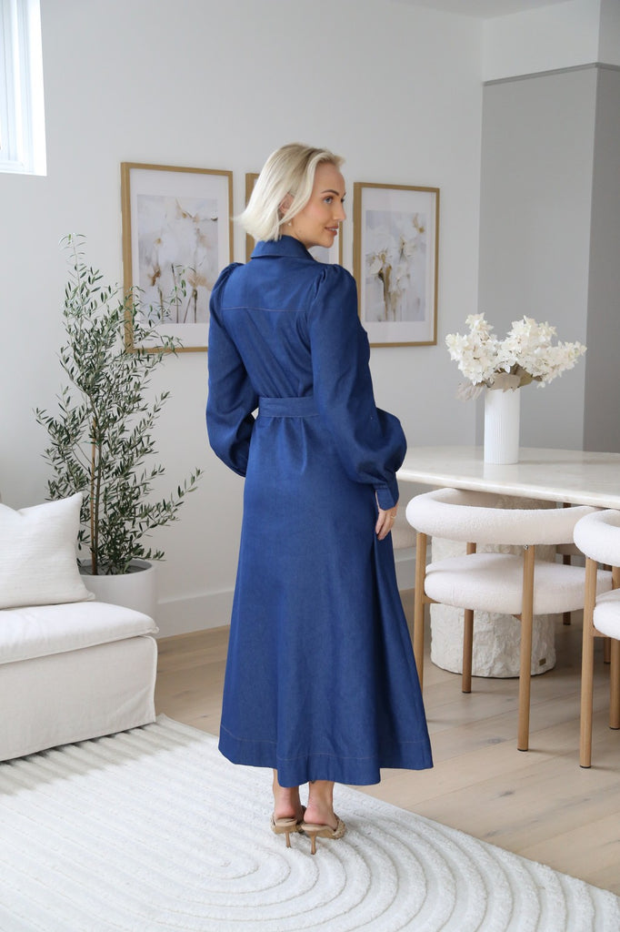 Dellsano Maxi Dress - Denim
