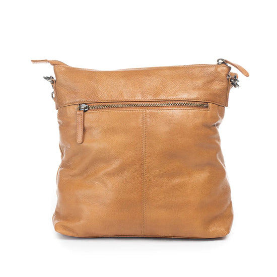 Dusky Robin Leather Bella Bag Medium - Tan