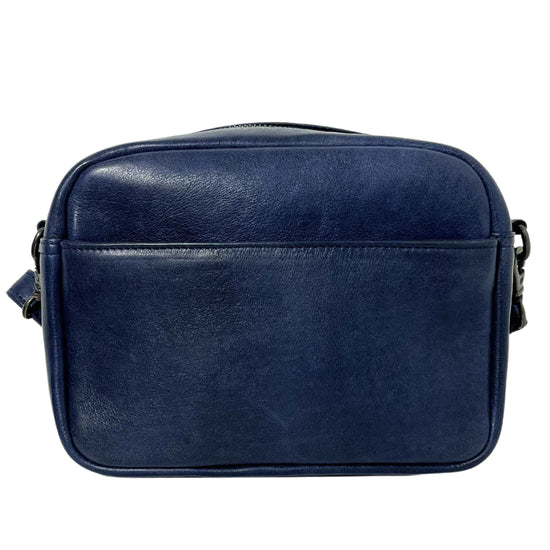 Dusky Robin Leather Head In The Clouds Bag - Navy