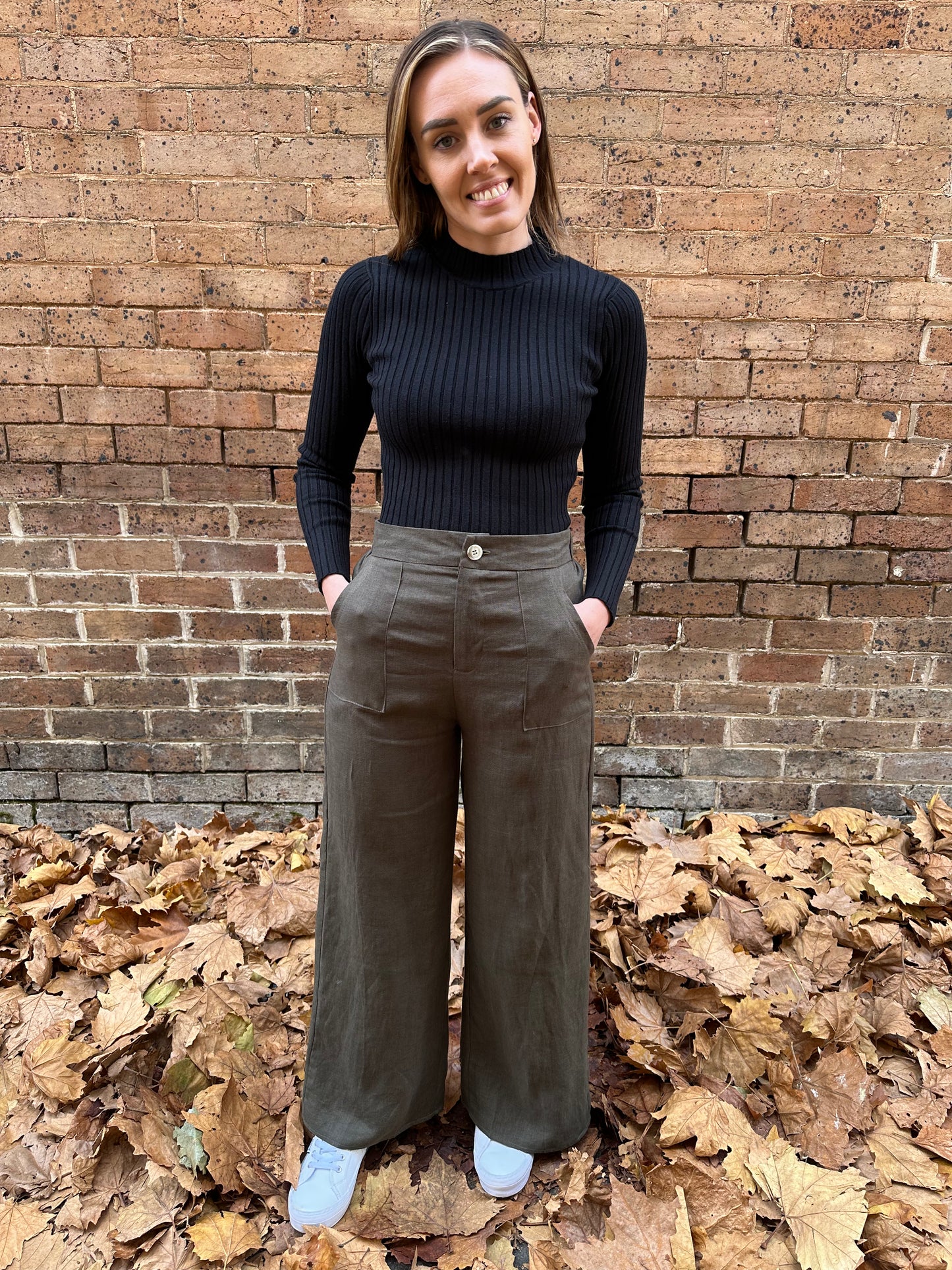 Jude Linen Pants - Khaki