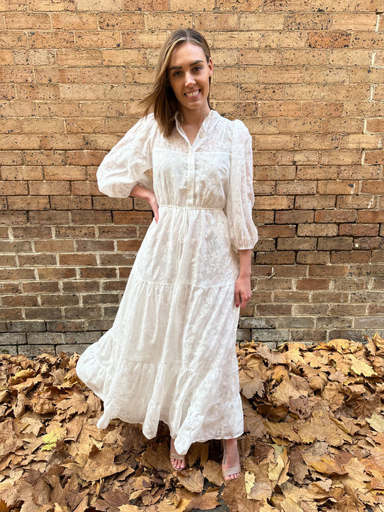 Berxley Floral Maxi Dress - White