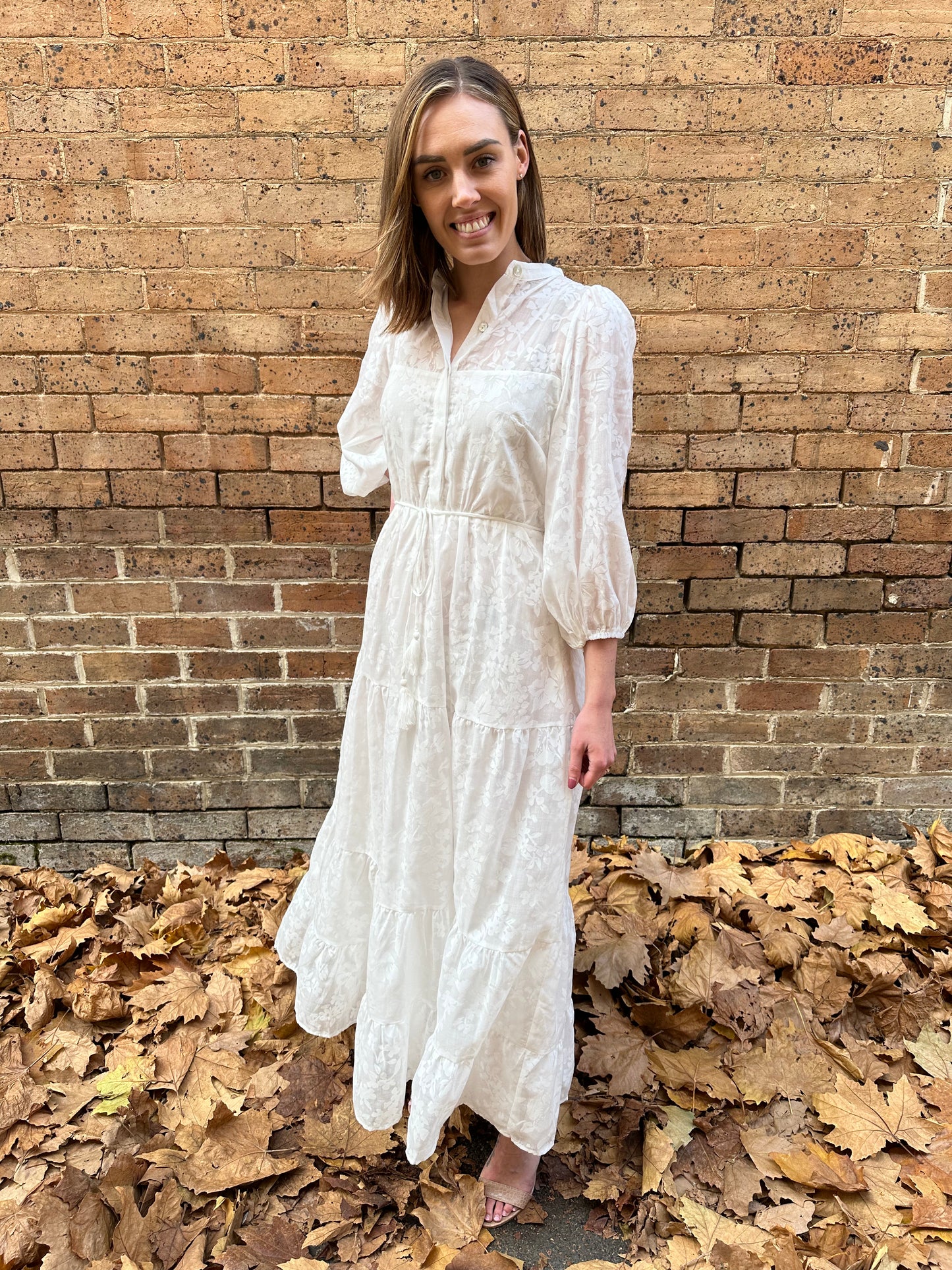 Berxley Floral Maxi Dress - White
