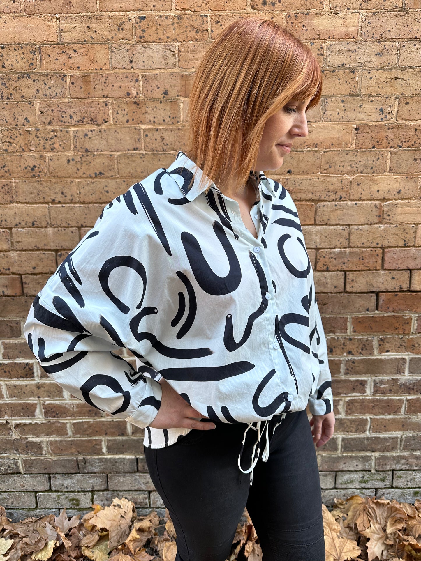 Avonmore Top - White/Black