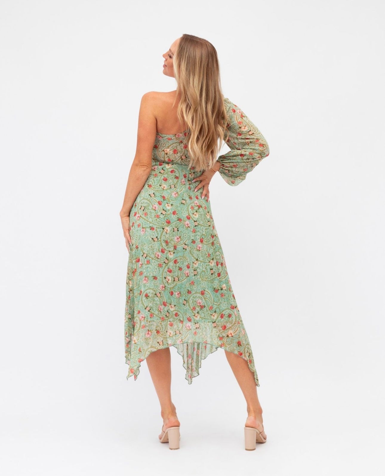 Roeulx Maxi Dress - Green Multi Print