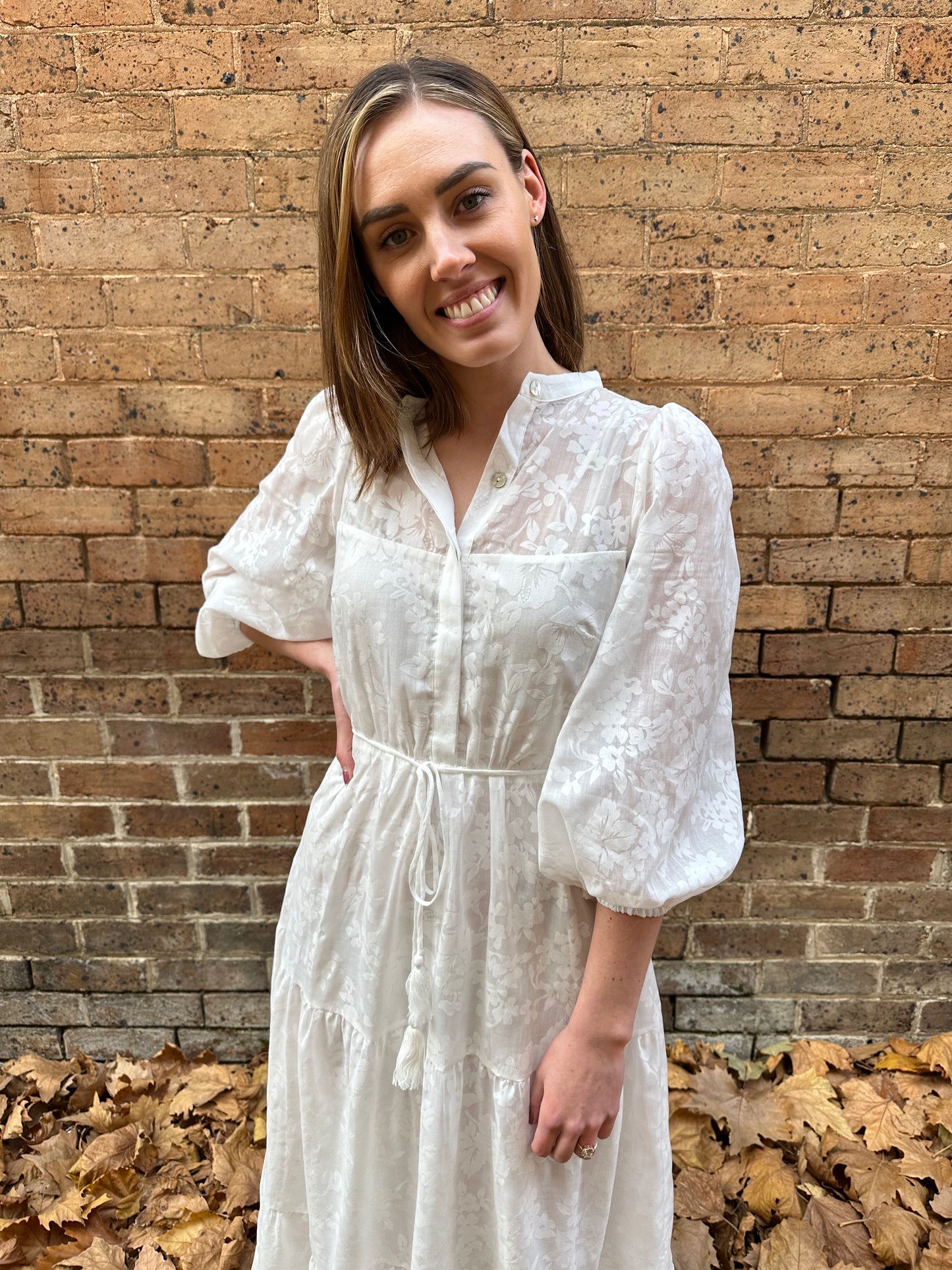 Berxley Floral Maxi Dress - White