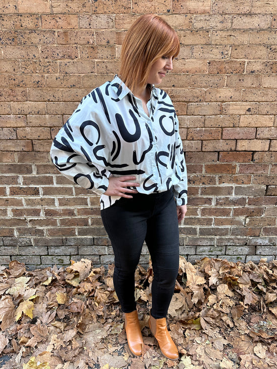 Avonmore Top - White/Black
