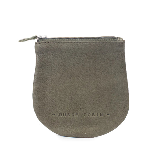 Load image into Gallery viewer, Dusky Robin Leather Lilly Coin Purse - Olive
