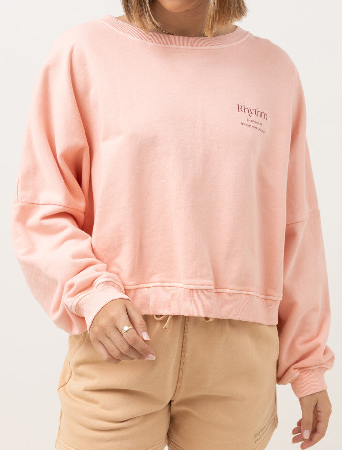 Rhythm Core Slouch Fleece - Pink Salt