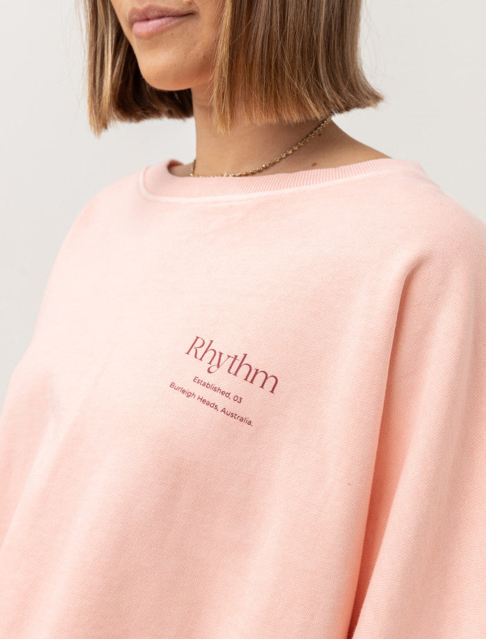 Rhythm Core Slouch Fleece - Pink Salt