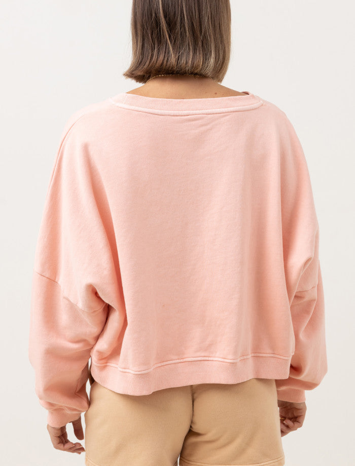Rhythm Core Slouch Fleece - Pink Salt