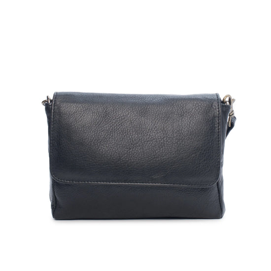 Dusky Robin Leather Sara Bag - Black