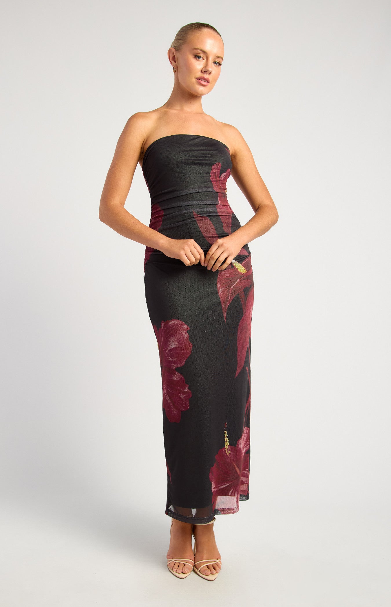 cordet midi dress LOLA CORSET MIDI DRESS