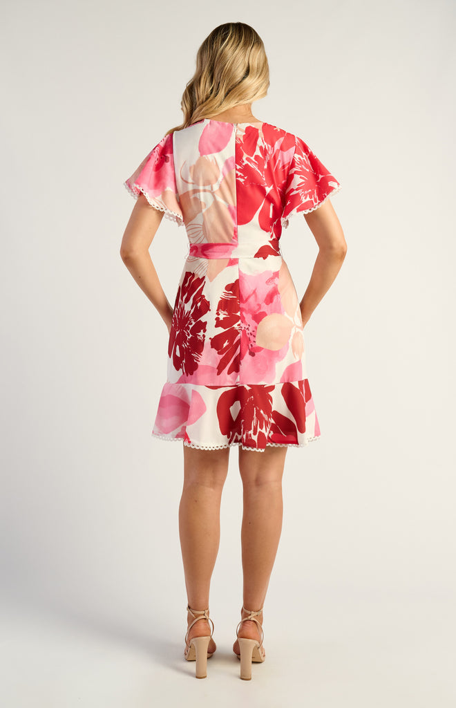 Elippo Dress - Raspberry Print