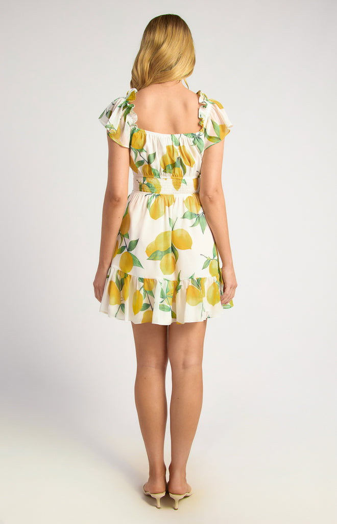 Garra Lemon Printed Dress
