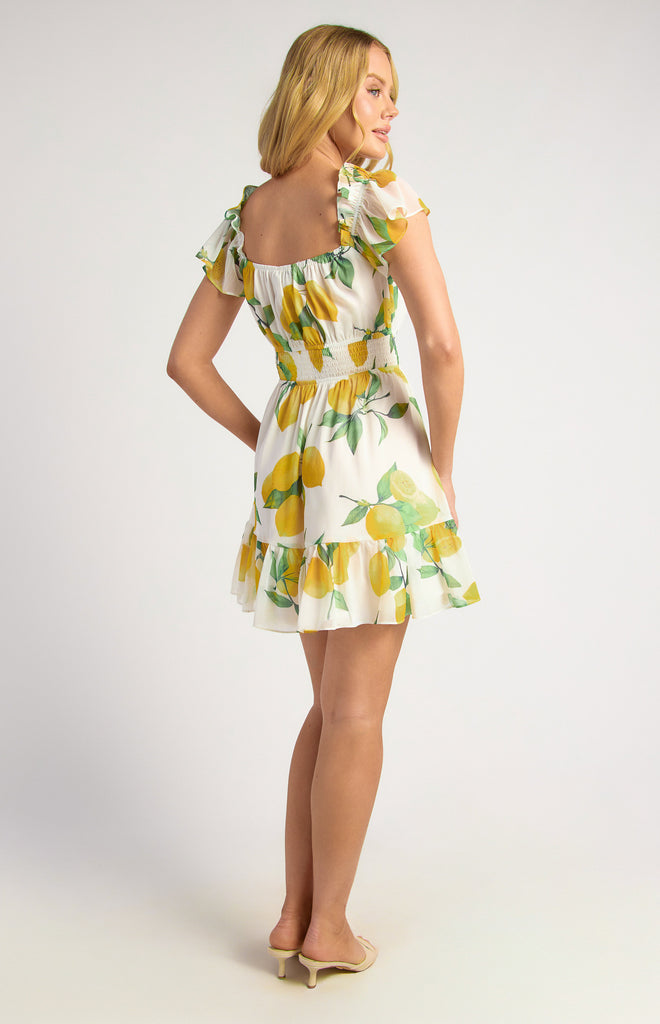 Garra Lemon Printed Dress