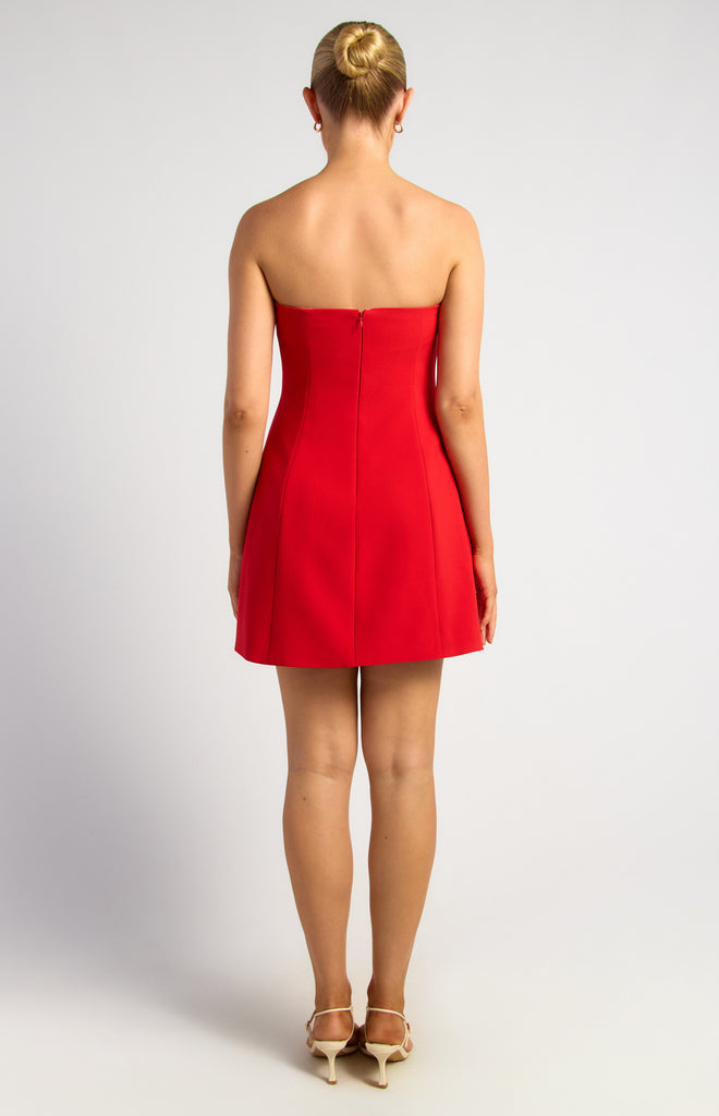 Noosand Strapless Dress - Red