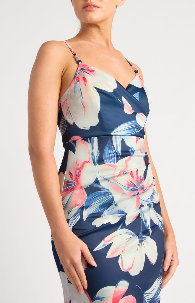 Carl Dress - Navy Floral