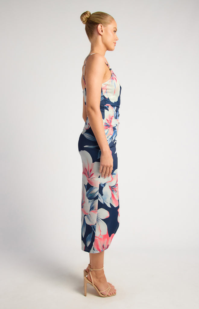 Carl Dress - Navy Floral