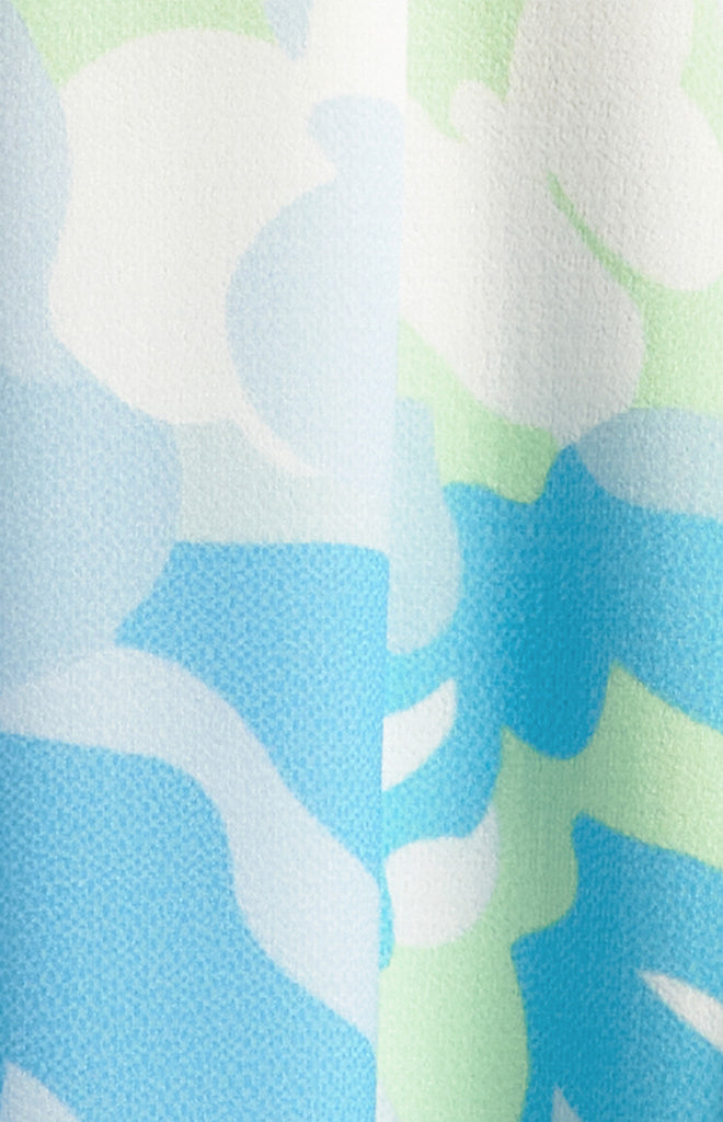 Winnie Split Maxi Dress - Blue/Green Multi
