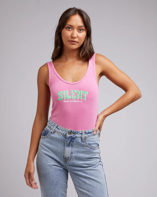 Load image into Gallery viewer, Silent Theory Melting Merch Bodysuit - Bright Pink

