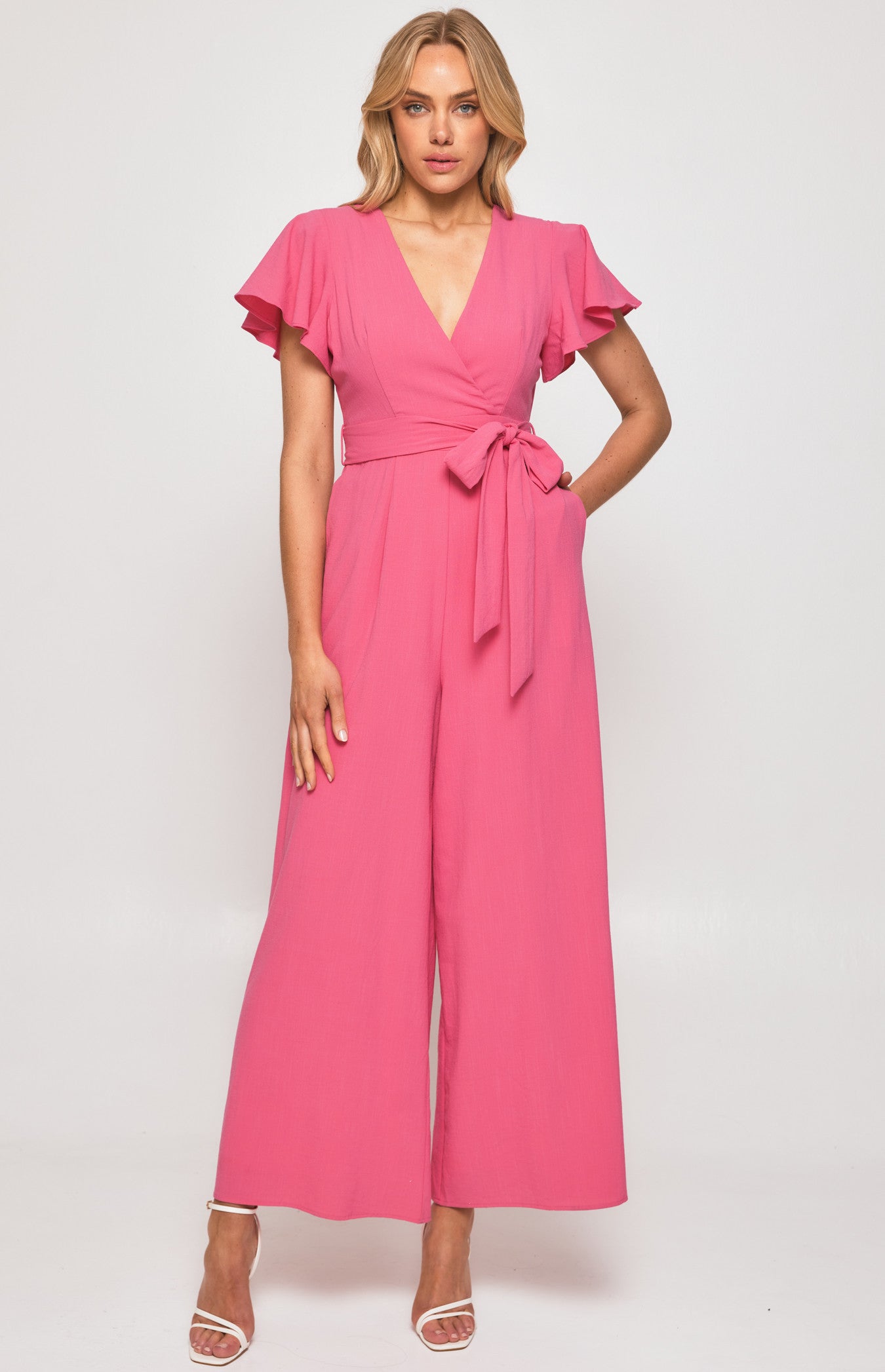 Load image into Gallery viewer, Butterfly Jumpsuit - Magenta

