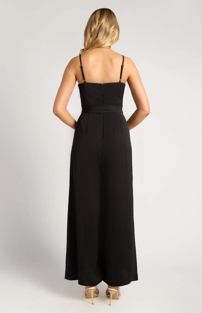 Pledger Chain Strap Jumpsuit - Black