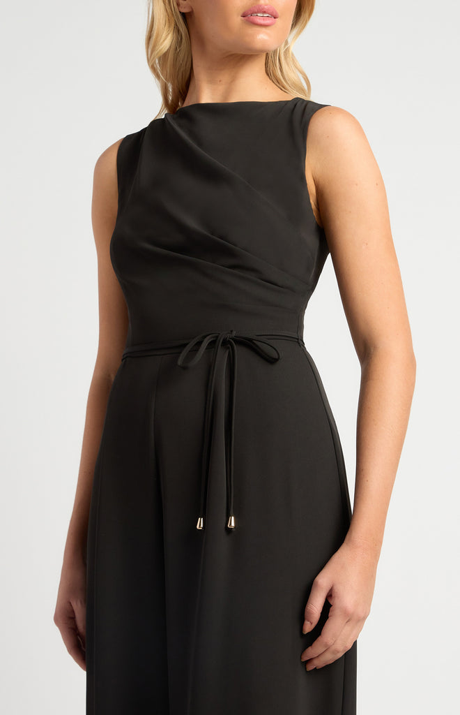 Toonloma Pleated Jumpsuit - Black