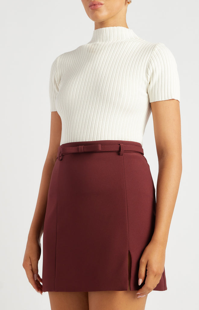 Rowdiac Knit Top - White