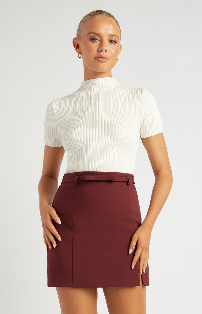 Rowdiac Knit Top - White