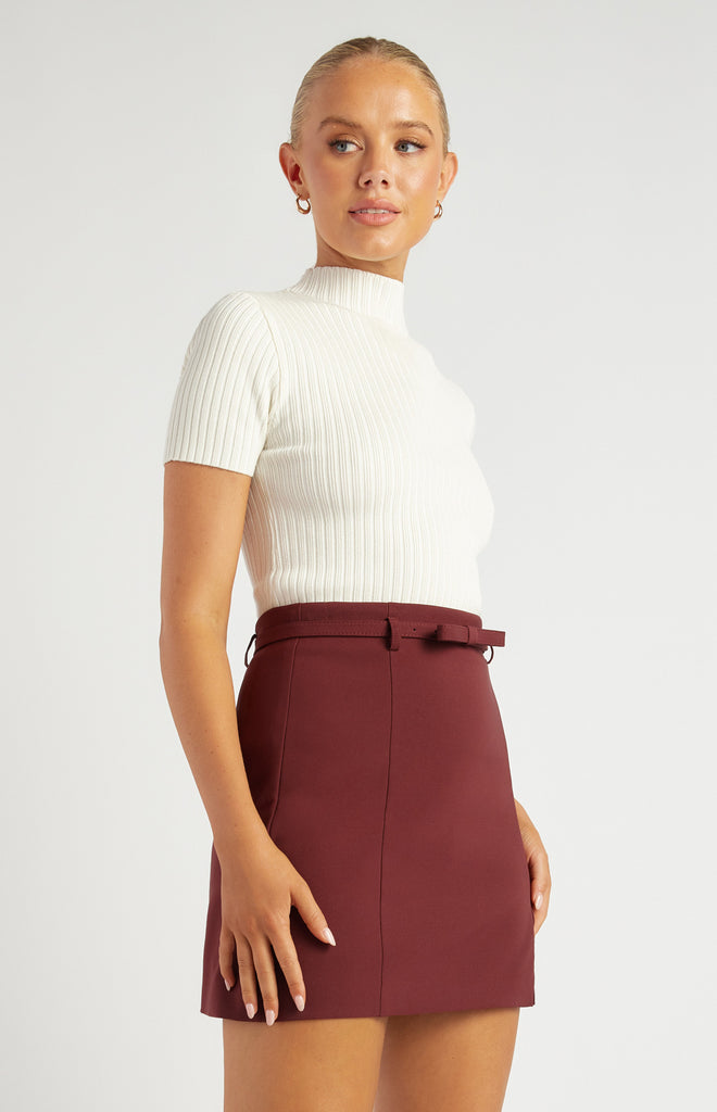 Rowdiac Knit Top - White