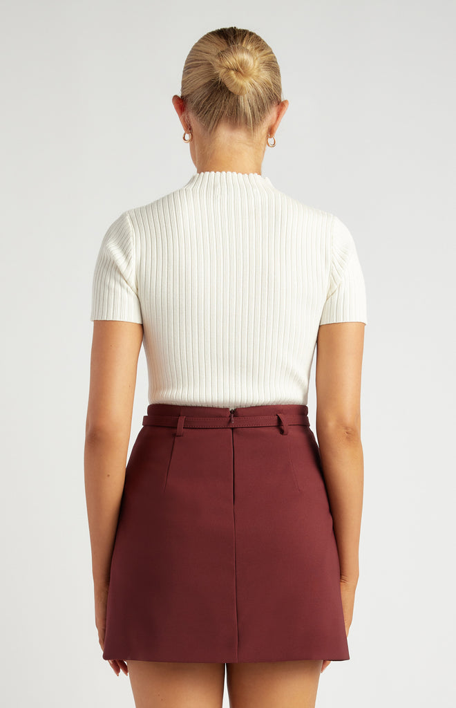 Rowdiac Knit Top - White