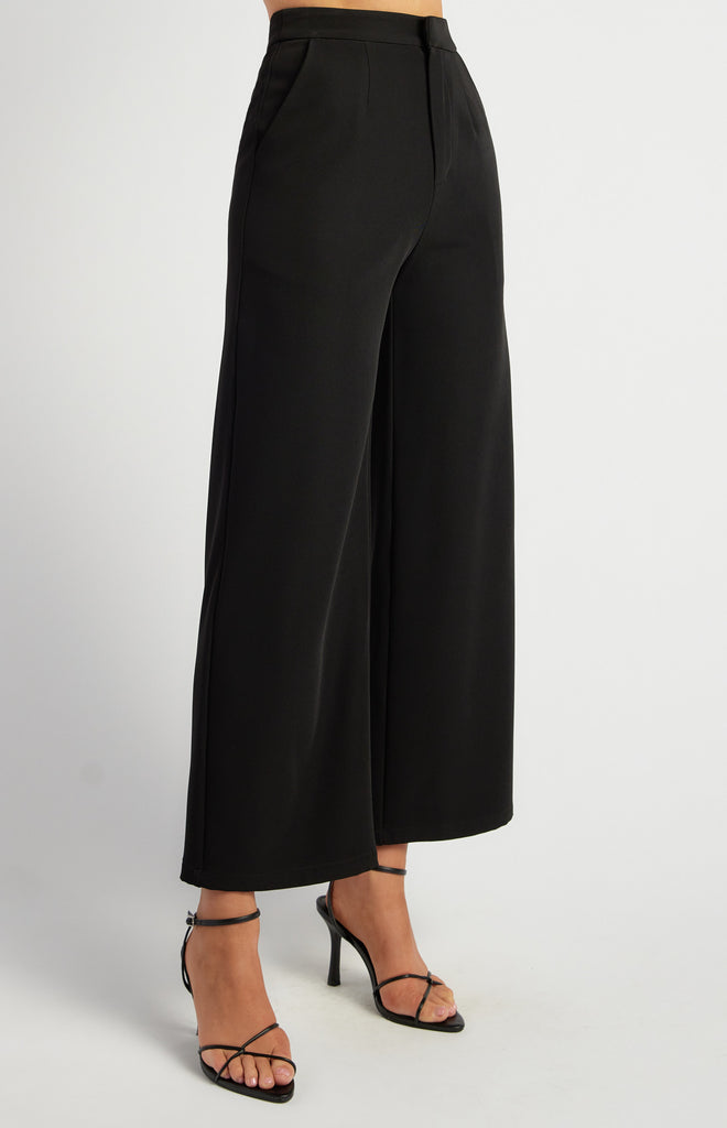 Atineck Straight Leg Pants - Black