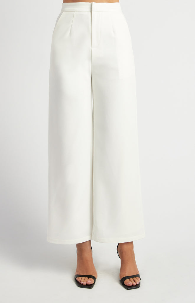 Atineck Straight Leg Pants - White