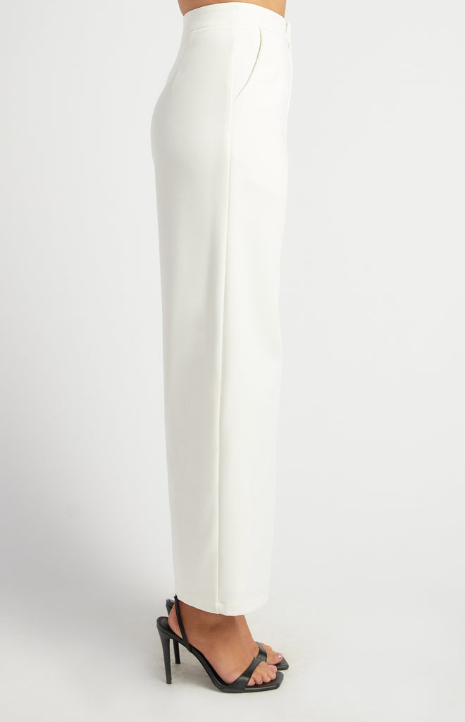 Atineck Straight Leg Pants - White