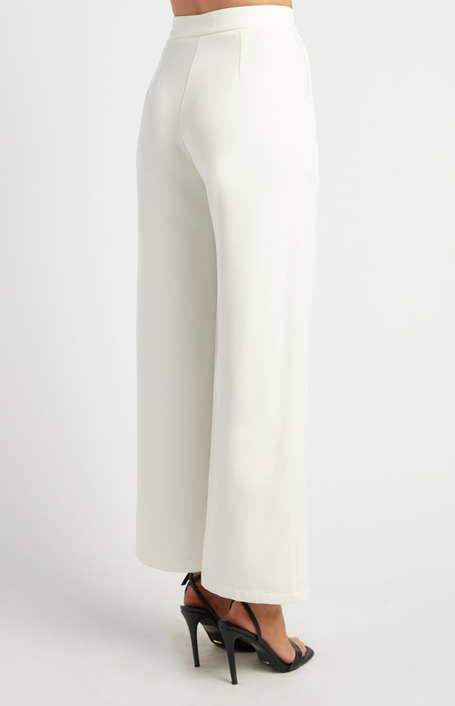 Atineck Straight Leg Pants - White