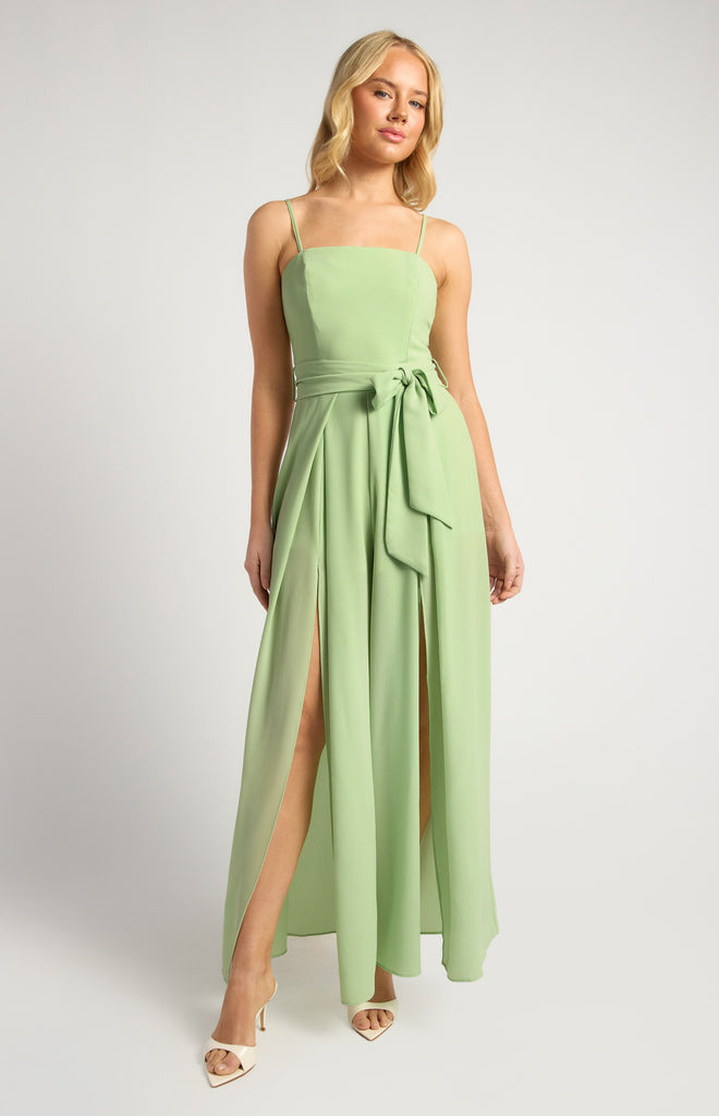 Ollie Split Leg Jumpsuit - Lime