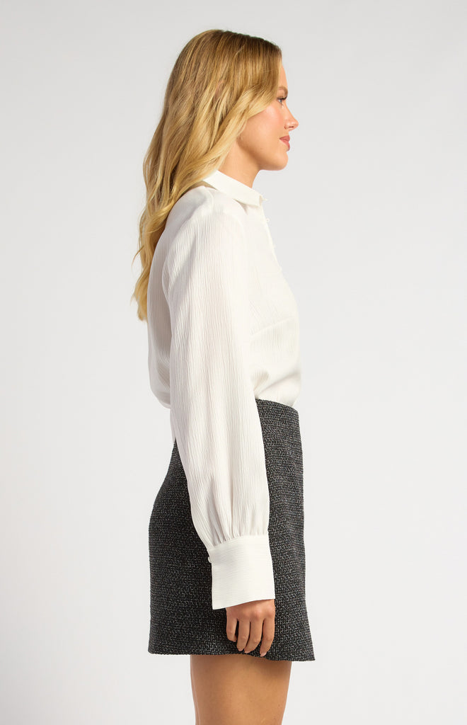 Gonton Long Sleeve Blouse - White