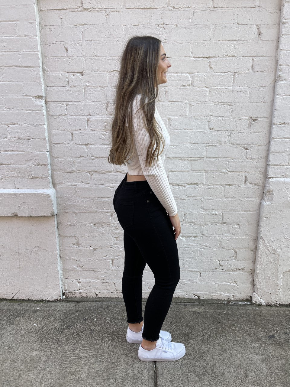 Charger Jean - Black Ripped Ankle