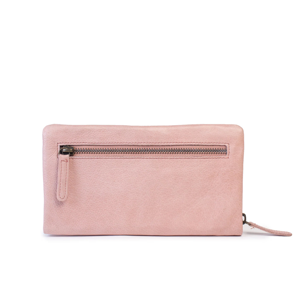 Dusky Robin Leather Harriet Purse - Dusky Pink