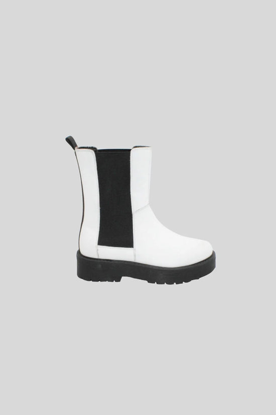 Human Dacia Boot - White Leather