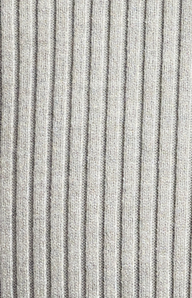 Chivale Double Ribbon Knit Top - Grey Marle